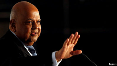 South Africa’s finance minister under fire