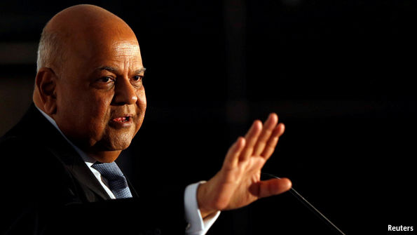 South Africa’s finance minister under fire