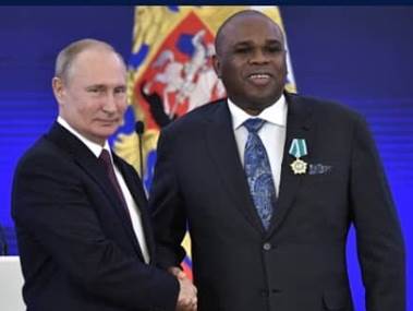 PRESIDENT PUTIN HONOURS AFREXIMBANK PRESIDENT WITH RUSSIAN NATIONAL AWARD