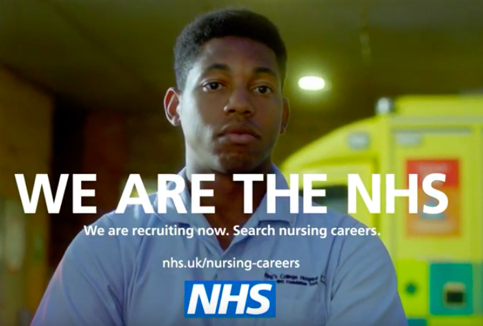MALACHI CONNOLLY, STAFF NURSE AT KING’S COLLEGE HOSPITAL STARS IN A GROUNDBREAKING NEW TV ADVERT TO HIGHLIGHT THE IMPORTANT, VALUABLE AND VARIED NURSING ROLES AVAILABLE IN THE NHS
