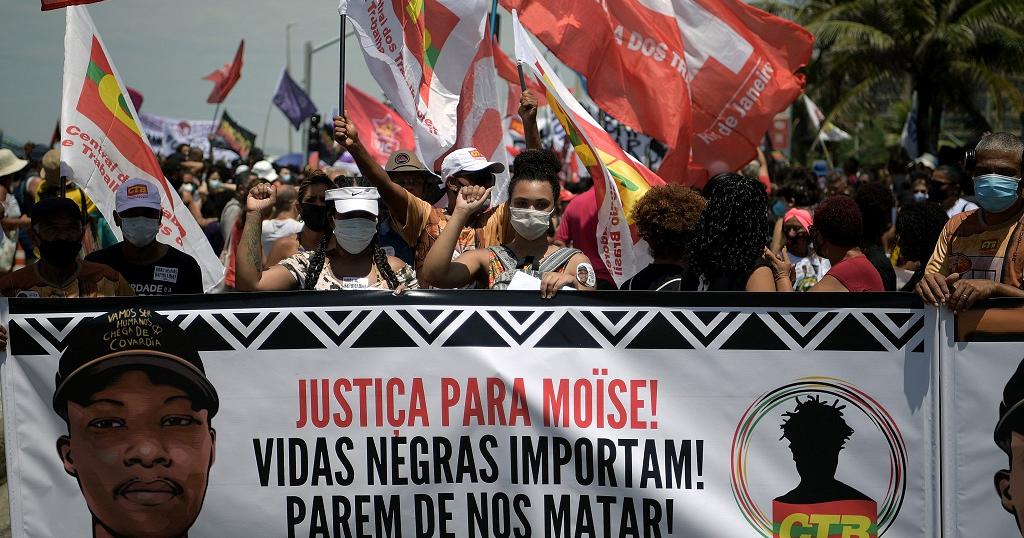 THOUSANDS PROTEST KILLING OF CONGOLESE REFUGEE IN BRAZIL