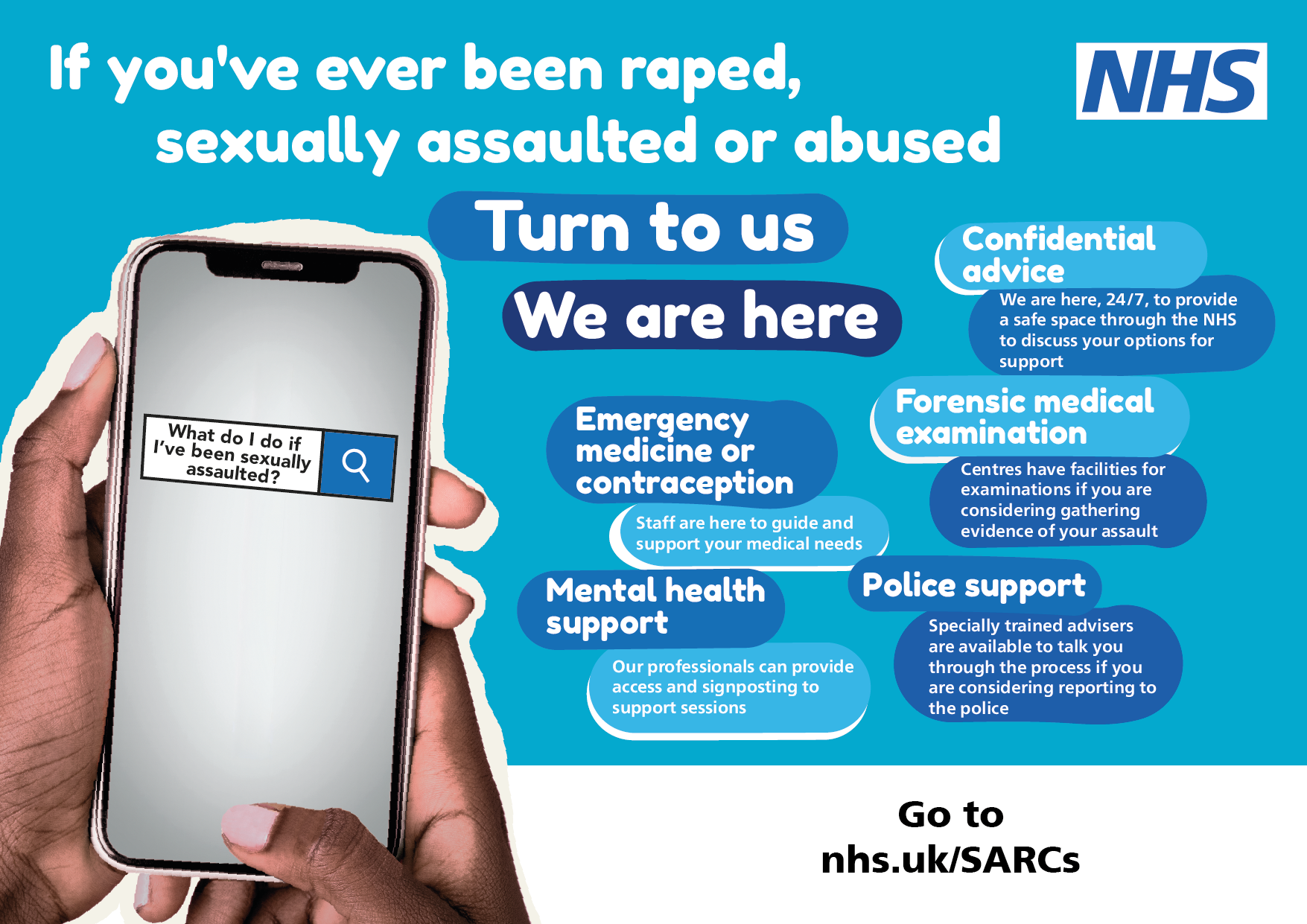 NHS PLEDGES MORE SUPPORT FOR VICTIMS AND SURVIVORS OF SEXUAL ASSAULT AND ABUSE