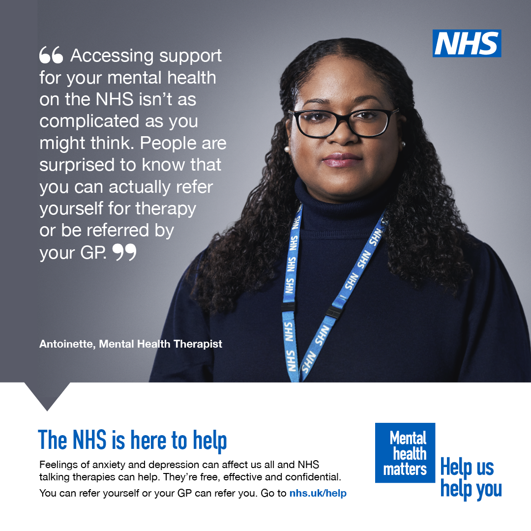 NEW CAMPAIGN ENCOURAGES PEOPLE OF AFRICAN AND CARIBBEAN DESCENT EXPERIENCING MENTAL HEALTH PROBLEMS TO TRY NHS TALKING THERAPIES